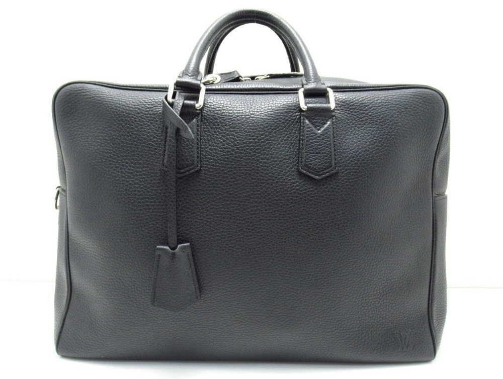 LOUIS VUITTON Business Bag Gustave Taurillon Leather Noir Black